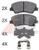 KIA 581011WA35 Brake Pad Set, disc brake